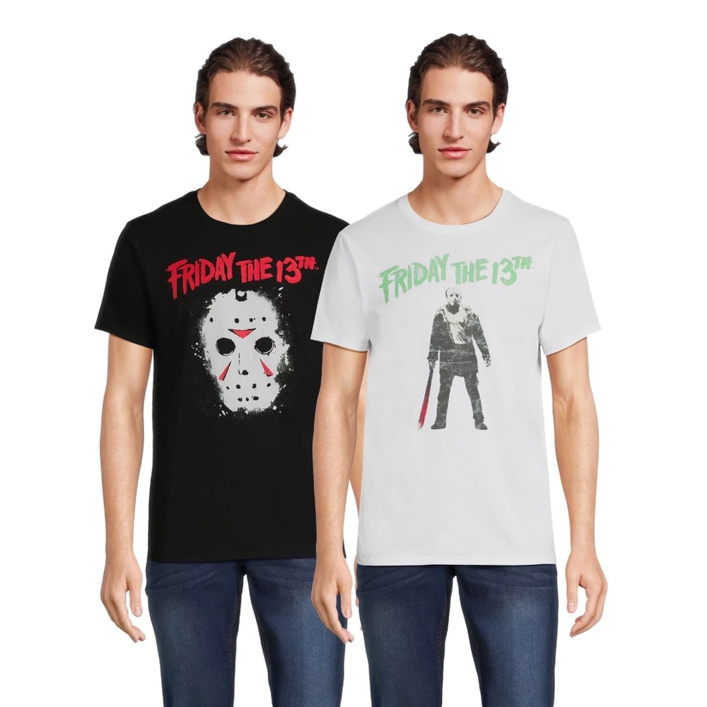 - Paramount Pictures Friday The 13th Unisex Halloween Graphic Tees, 2-Pack